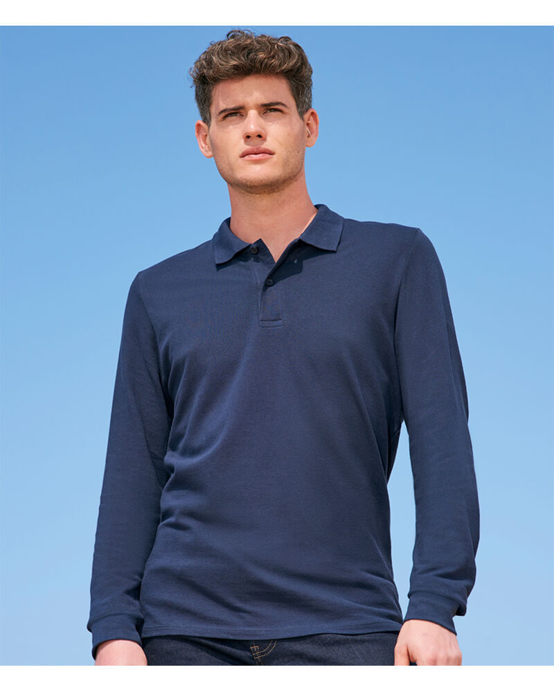 SOL'S Perfect Long Sleeve Piqué Polo Shirt Thumbnail
