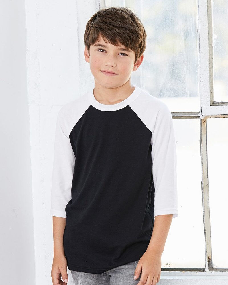 Youth Three-Quarter Sleeve Baseball Tee Thumbnail